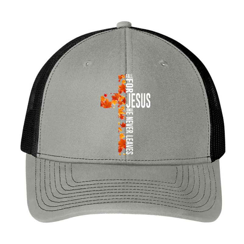 Fall For Jesus He Never Leaves Christian Faith Jesus Cross Pa Trucker Cap by cm-arts | Artistshot