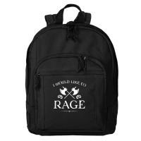 Barbarian - I Would Like To Rage Basic Backpack | Artistshot