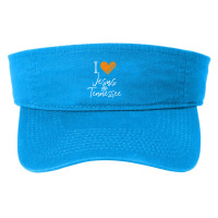 I Love Jesus And Tennessee Orange Heart Cute Fan Fashion Visor | Artistshot