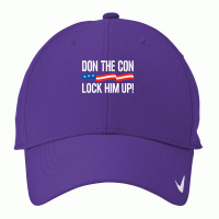 Don The Con  Lock Him Up  Anittrump Nike Dri-fit Cap | Artistshot