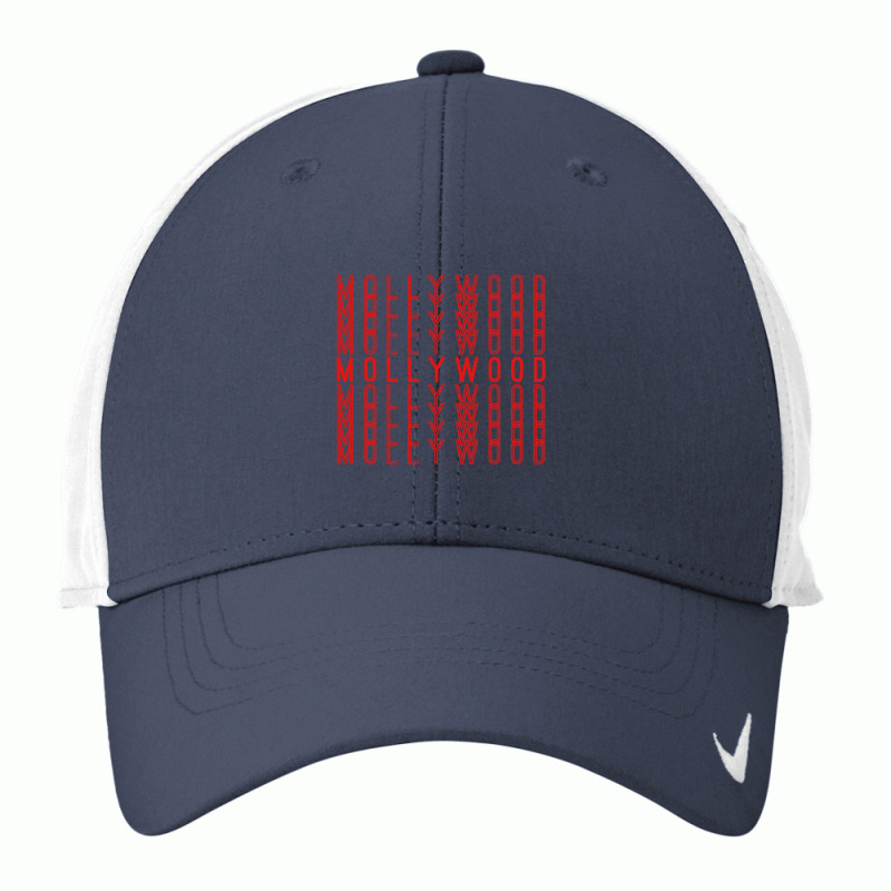 Mollywood Malayalam Indian Movies Repeating Red Text Gift Nike Dri-FIT Cap by cm-arts | Artistshot