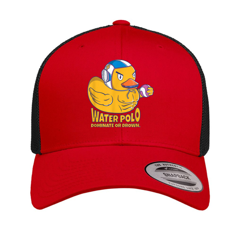 Water Polo Rubber Duck Dominate Or Drown On Funny Water Polo Retro Trucker Cap by JoshuaDavidRocoe | Artistshot