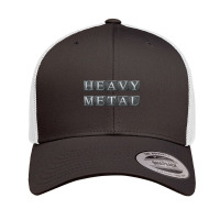 Trending Heavy Metal - Vintage Metal Blocks Decorated Text Retro Trucker Cap | Artistshot