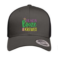 Beads Booze   Krewes Mardi Gras Drinking Party Retro Trucker Cap | Artistshot