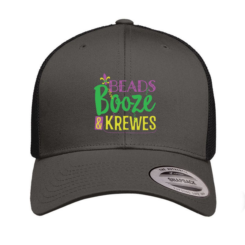 Beads Booze   Krewes Mardi Gras Drinking Party Retro Trucker Cap by PeterArtist | Artistshot