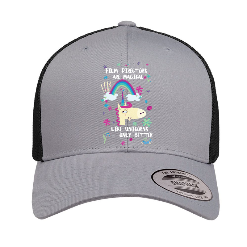 Film Directors Are Magical Like Unicorns Only Better  Yellow Blue Retro Trucker Cap by romawitaricec | Artistshot