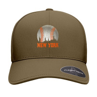 Womens New York Ny Skyline Baseball Vintage Met At Gameday V-neck Seamless Cap | Artistshot