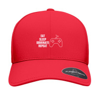 Eat Sleep Dominate Repeat Funny Design Seamless Cap | Artistshot