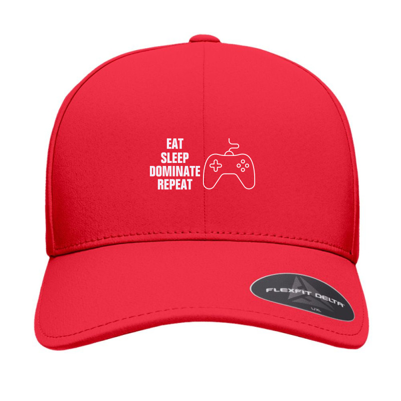 Eat Sleep Dominate Repeat Funny Design Seamless Cap by mckeebeckett3l9yxd | Artistshot