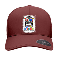 National Hispanic Heritage Month Messy Bun Countries Flags Seamless Cap | Artistshot