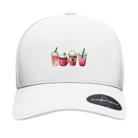 Valentine Coffee Heart Iced Coffee Lover Valentine Day Women Seamless Cap | Artistshot