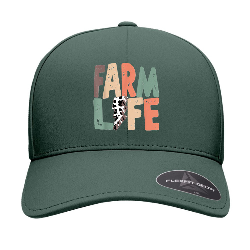 Farm Life Retro Leopard Lightning Bolt Summer Times Seamless Cap by ISAIASSANTIAGO | Artistshot