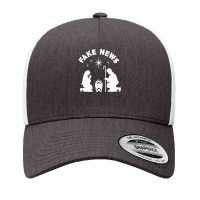 Jesus Is Born Fake News Atheist Christmas Anti Religion Anti Church Na Yupoong Trucker Cap | Artistshot