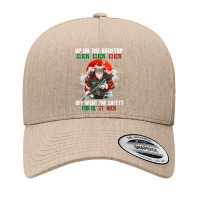 Up On The Rooftop Click Off Went The Safety Santa Anti Biden Long Slee Yupoong Trucker Cap | Artistshot