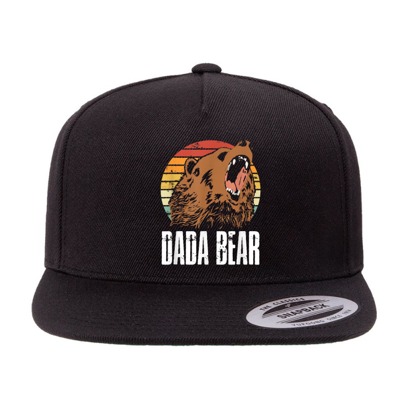 Dada Bear Camping Lover Daddy Father's Day Camping Trip T Shirt 5 panel snapback cap by cm-arts | Artistshot