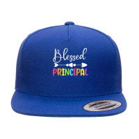 Blessed Principal Back To School Principal Appreciation Gift 5 Panel Snapback Cap | Artistshot