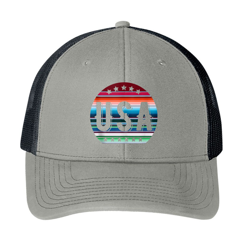 Sunset Usa Mexico, Mexican Sarape Blanket, Usa Mexico Flag Tank Top Pa Trucker Cap by cm-arts | Artistshot