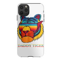Daddy Tiger Sunglasses Vintage Colorful Tiger Lovers T Shirt Iphone 11 Pro Max Case | Artistshot