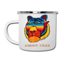 Daddy Tiger Sunglasses Vintage Colorful Tiger Lovers T Shirt Camper Cup | Artistshot