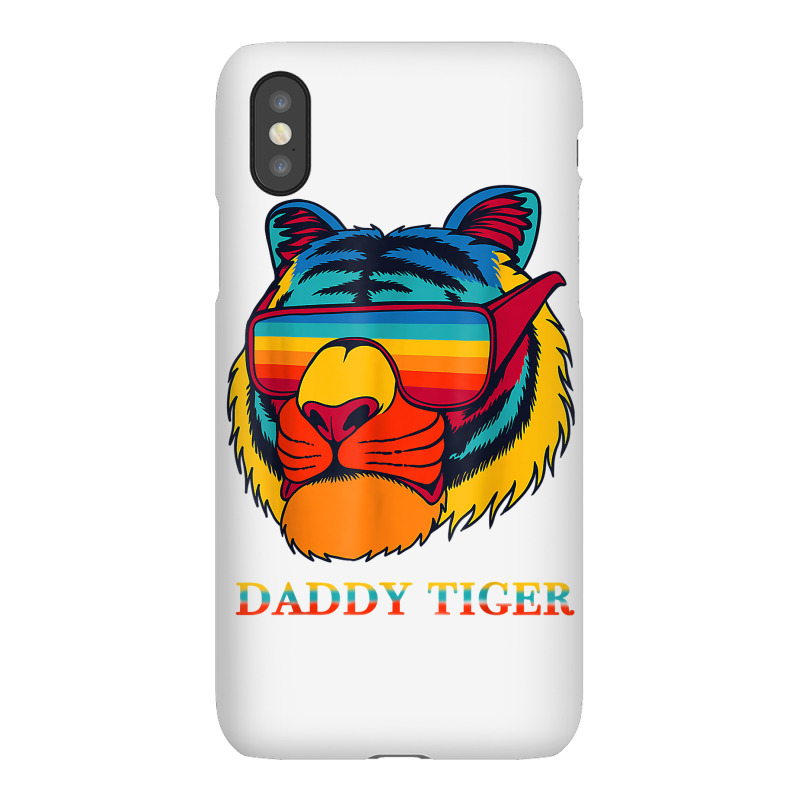 Daddy Tiger Sunglasses Vintage Colorful Tiger Lovers T Shirt Iphonex Case | Artistshot