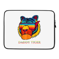 Daddy Tiger Sunglasses Vintage Colorful Tiger Lovers T Shirt Laptop Sleeve | Artistshot