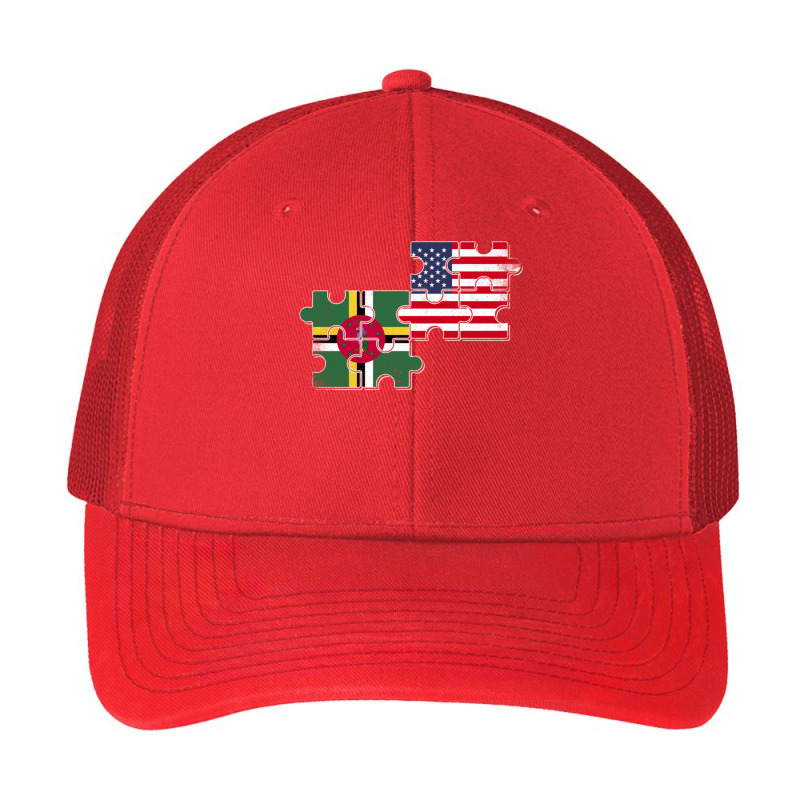 Dominica Usa Dominican American Flag Pullover Hoodie Pa Trucker Cap by cm-arts | Artistshot