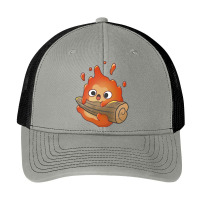 Cute Calcifer Hanging On Wood Pa Trucker Cap | Artistshot