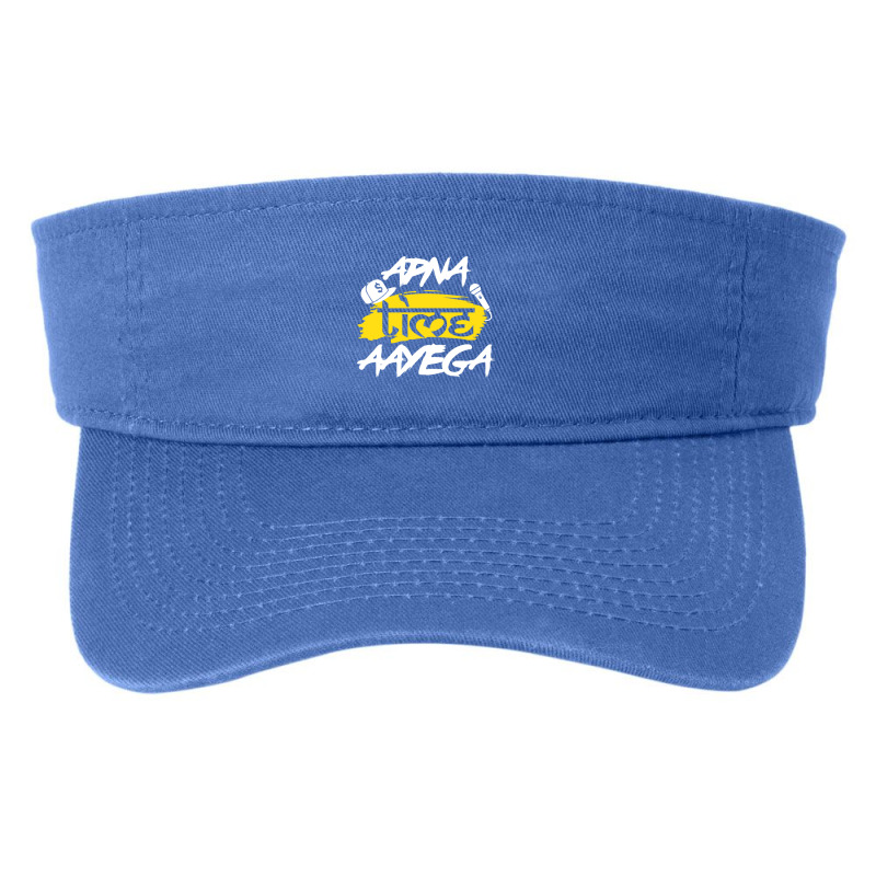 Apna Time Aayega Hindi Slogan Desi Quote Fashion Visor by cm-arts | Artistshot