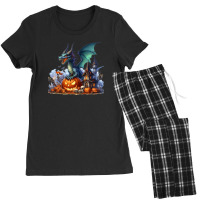 The Haunted Dragon's Ghostly Flight Women's Pajamas Set | Artistshot