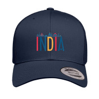 India Asia City Skyline Silhouette Outline Sketch T Shirt Retro Trucker Cap | Artistshot