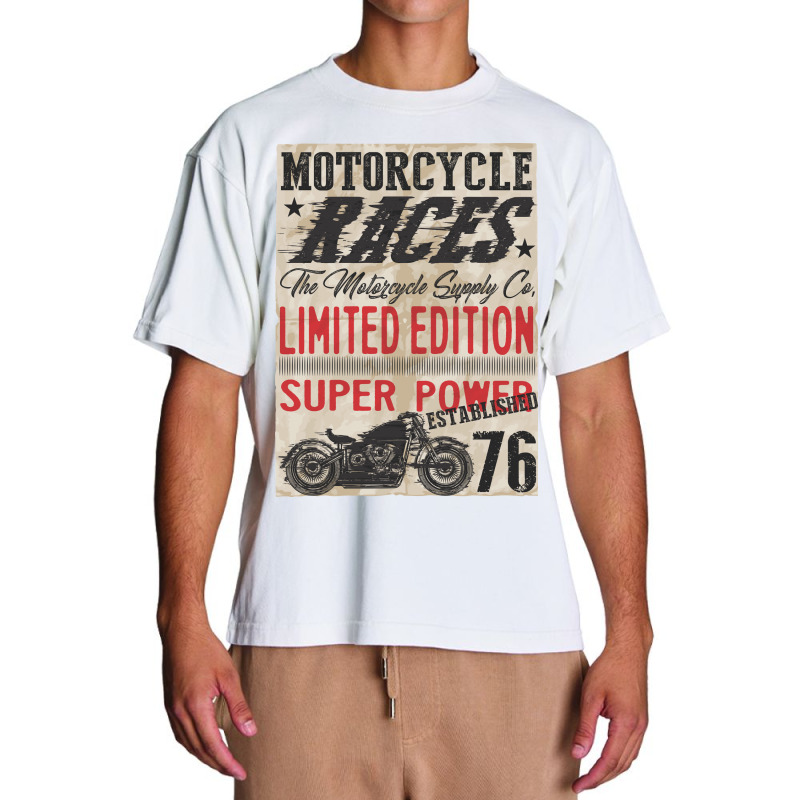 Motorcycle, Races, Limited Edition, Super Power Urban Heavy T-shirt by HILstore | Artistshot