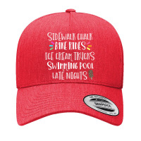 Sidewalk Chalk Bike Rides Ice Cream Swimming Late Nights Yupoong Trucker Cap | Artistshot