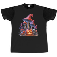 Mushroom Halloween Pumpkin Graphic T-shirt | Artistshot