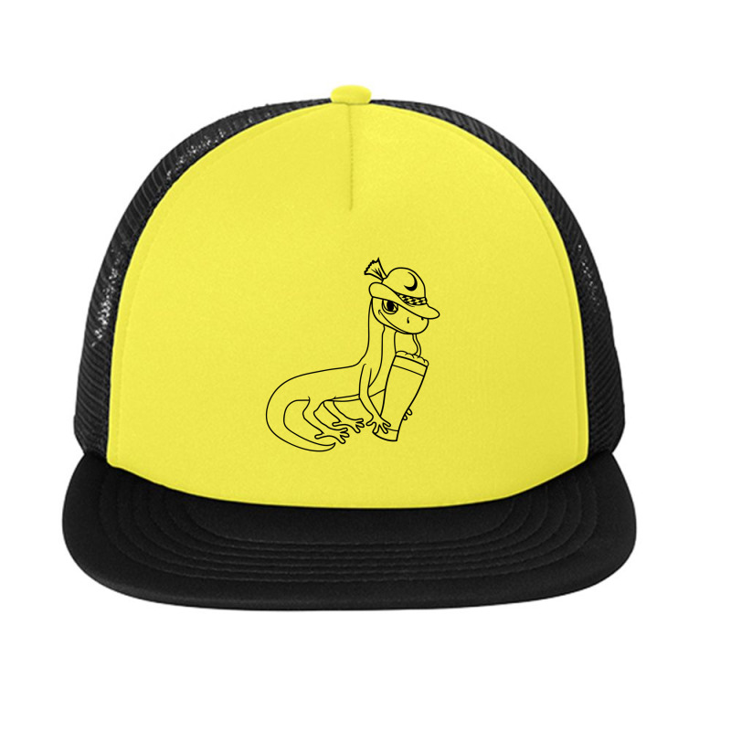 Gecko Lizard Oktoberfest Beer Bavaria Alcohol Booze Party Celebrate Dr Foam Snapback hat by JessicaHarper | Artistshot