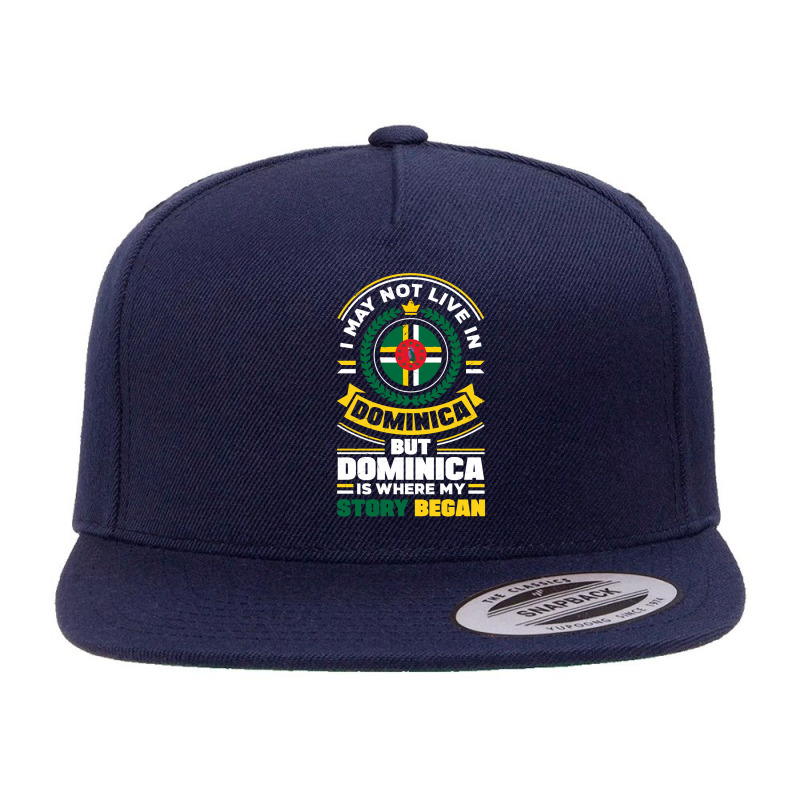 Dominica Dominican Dominica Flag Quote Pullover Hoodie 5 panel snapback cap by atereabag | Artistshot