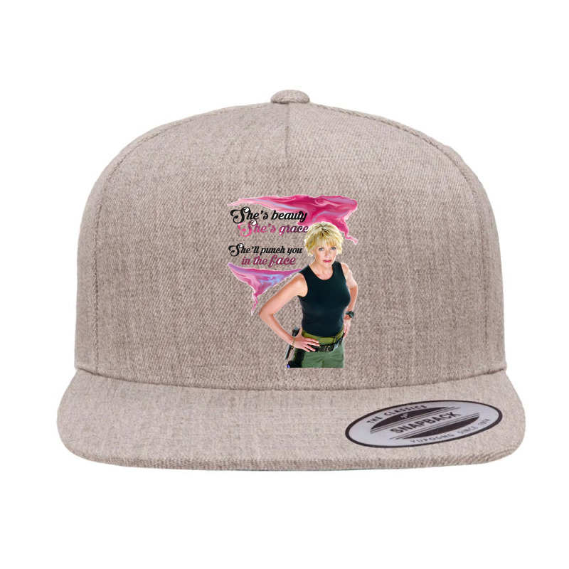 Shes Beauty, Shes Grace 5 panel snapback cap by cm-arts | Artistshot