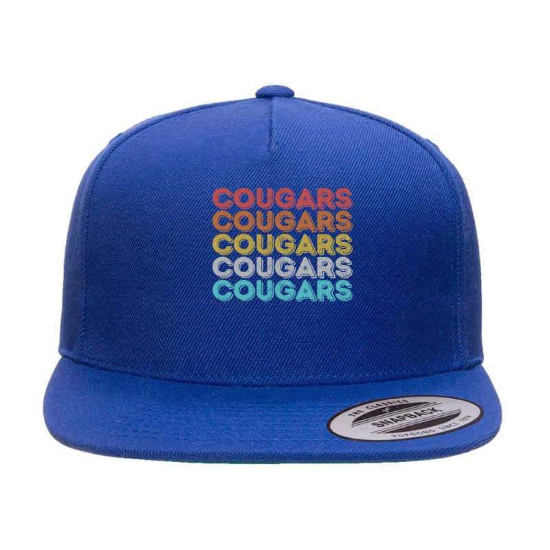 Vintage Retro Cougars Pullover Hoodie 5 panel snapback cap by cm-arts | Artistshot