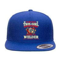 This Girl Is Protected By A Welder   Welding Ironworker Weld Raglan Ba 5 Panel Snapback Cap | Artistshot