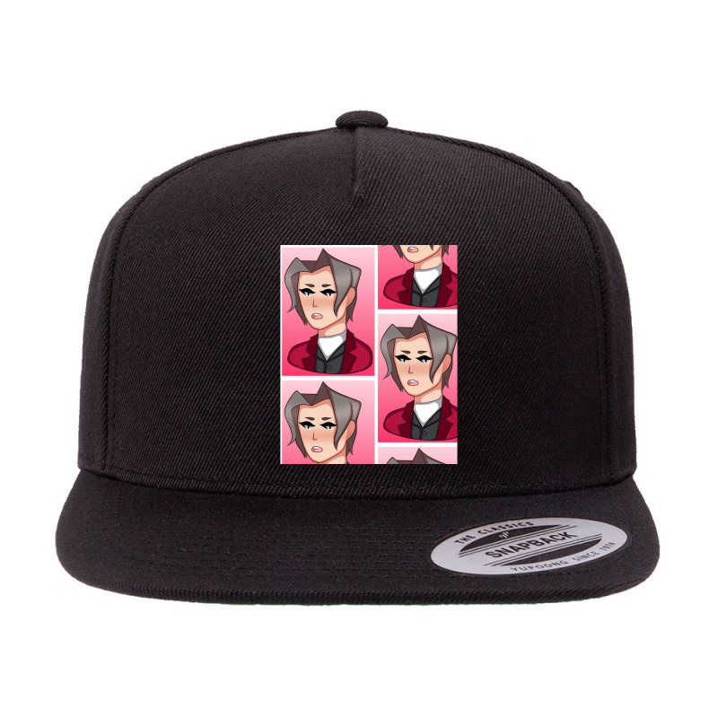 Miles Edgeworth Graphic 5 panel snapback cap by cm-arts | Artistshot