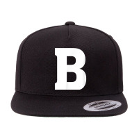 Letter B Capital Letter Alphabet 5 Panel Snapback Cap | Artistshot