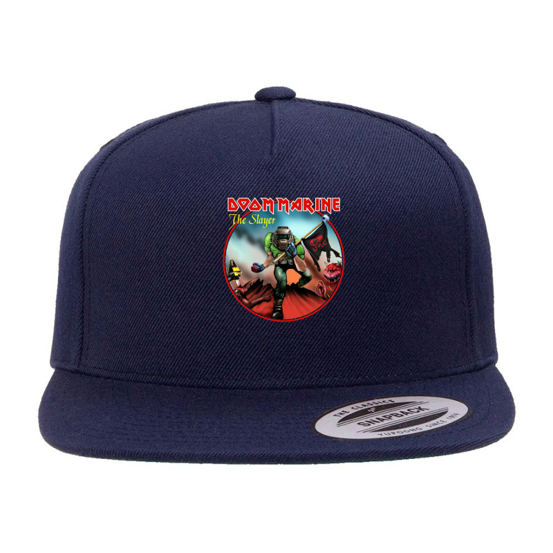 Doom Marine 5 panel snapback cap by RossDomingu | Artistshot