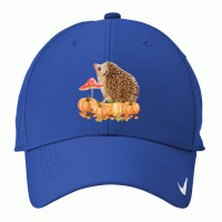 Cute Autumn Leaves Hedgehog Pumpkin Fly Amanita Fall Nike Dri-fit Cap | Artistshot