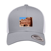 Palace Of Petra Nabatean Kingdom Ruins Retro Trucker Cap | Artistshot