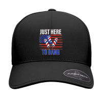 Hot Trend Just Here To Bang Fireworks Funny 4th Of July Seamless Cap | Artistshot