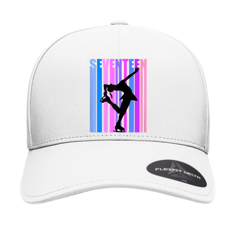 Girls Pink Ice Skating 17th Birthday Ice Dancer Figure T Shirt Seamless Cap by kylrahal8pot | Artistshot