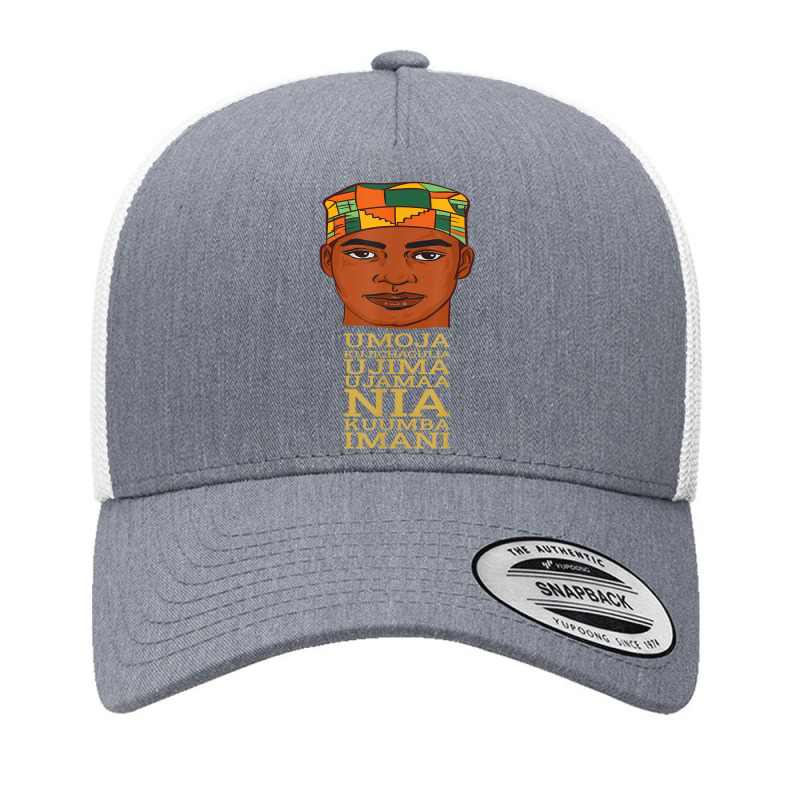 Celebrate Seven Principles Of Kwanzaa Dec 26 - Jan 1 Black Yupoong Trucker Cap by SARAHABEAU | Artistshot