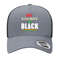 Cool Retro My Soulmate Is Black T Shirt Present T Shirt Yupoong Trucker Cap | Artistshot