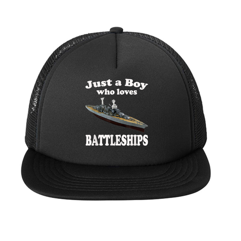 Boy Who Loves American Ww2 Battleship Uss California Bb 44 T Shirt Foam Snapback hat by ormtbkluss | Artistshot