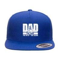 Dad Man Myth Legend   Welder Iron Worker Metalworking Weld Long Sleeve 5 Panel Snapback Cap | Artistshot