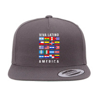 All Latin American Flags Countries Viva Latino America Tee 5 Panel Snapback Cap | Artistshot